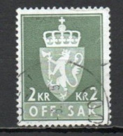 Norway, 1972, Coat Of Arms/Photogravure, 2Kr/Phosphor, USED - Service