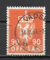 Norway, 1958, Coat Of Arms/Photogravure, 90ö, USED - Dienstzegels