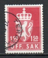 Norway, 1981, Coat Of Arms/Lithography, 1.50Kr, USED - Dienstmarken