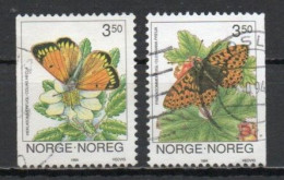 Norway, 1994, Butterflies, Set, USED - Gebraucht