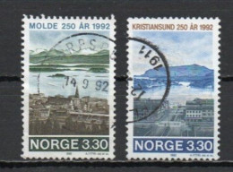 Norway, 1992, Molde/Kristiansund 250th Anniversaries, Set, USED - Gebruikt