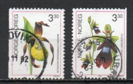 Norway, 1992, Orchids, Set, USED - Used Stamps