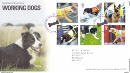 England Great Britain FDC 05.02.2008 Working Dogs - 2001-2010 Decimal Issues