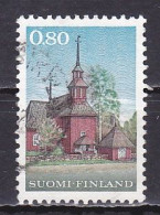 Finland, 1970, Keuruu Wooden Church, 0.80mk, USED - Used Stamps