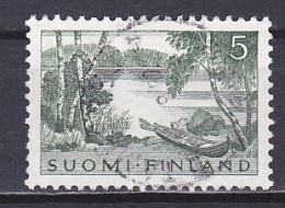 Finland, 1961, Lakeside Scene, 5mk, USED - Usados