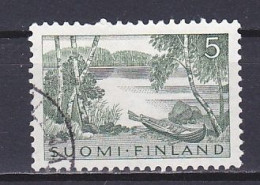 Finland, 1961, Lakeside Scene, 5mk, USED - Gebruikt