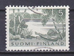 Finland, 1961, Lakeside Scene, 5mk, USED - Oblitérés