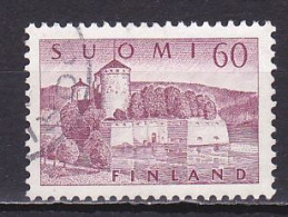 Finland, 1957, Olavinlinna Castle, 60mk, USED - Gebruikt