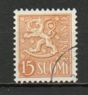 Finland, 1957, Lion, 15mk, USED - Oblitérés