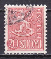 Finland, 1956, Lion, 20mk, USED - Gebraucht