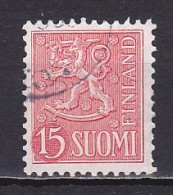 Finland, 1954, Lion, 15mk, USED - Used Stamps