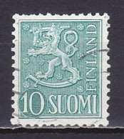 Finland, 1954, Lion, 10mk, USED - Used Stamps
