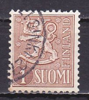 Finland, 1954, Lion, 1mk, USED - Gebruikt