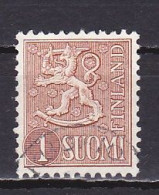 Finland, 1954, Lion, 1mk, USED - Used Stamps