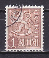 Finland, 1954, Lion, 1mk, USED - Oblitérés