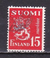 Finland, 1952, Lion, 15mk, USED - Used Stamps