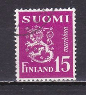 Finland, 1950, Lion, 15mk, USED - Oblitérés