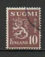Finland, 1950, Lion, 10mk, USED - Oblitérés