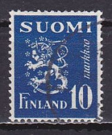 Finland, 1945, Lion, 10mk, USED - Oblitérés