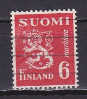 Finland, 1945, Lion, 6mk, USED - Oblitérés