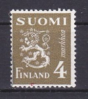 Finland, 1945, Lion, 4mk, USED - Oblitérés
