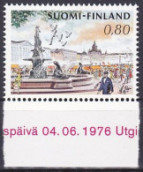 Finland, 1976, Helsinki Market Square, 0.80mk, MNH - Unused Stamps