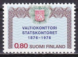 Finland, 1976, State Treasury Centenary, 0.80mk, MNH - Ongebruikt