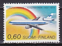 Finland, 1973, Regular Air Service 50th Anniv, 0.60mk, MNH - Ungebraucht