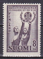 Finland, 1946, National Sports Festival, 8mk, MNH - Oblitérés