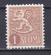 Finland, 1954, Lion, 1mk, MNH - Neufs