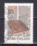 Finland, 1988, First Finnish Printed Book 500th Anniv, 1.80mk, USED - Used Stamps