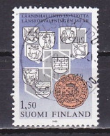 Finland, 1985, Provincial Administration 350th Anniv, 1.50mk, USED - Gebraucht