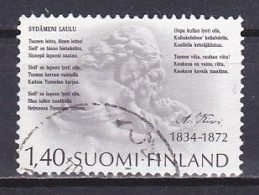 Finland, 1984, Aleksis Kivi, 1.40mk, USED - Oblitérés