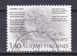 Finland, 1984, Aleksis Kivi, 1.40mk, USED - Oblitérés