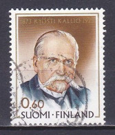 Finland, 1973, Kyösti Kallio, 0.60mk, USED - Oblitérés