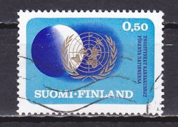 Finland, 1970, United Nations UN 25th Anniv, 0.50mk, USED - Used Stamps