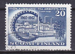 Finland, 1957, Central Federation Of Empolyers 50th Anniv, 20mk, USED - Oblitérés