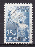Finland, 1953, Temperance Movement In Finland Centenary, 25mk, USED - Used Stamps