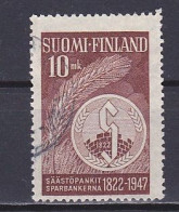 Finland, 1947, Savings Bank 125th Anniv, 10mk, USED - Used Stamps