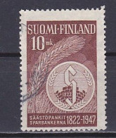 Finland, 1947, Savings Bank 125th Anniv, 10mk, USED - Oblitérés