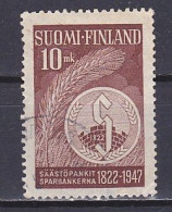 Finland, 1947, Savings Bank 125th Anniv, 10mk, USED - Gebruikt
