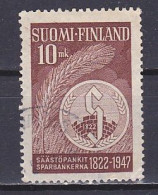 Finland, 1947, Savings Bank 125th Anniv, 10mk, USED - Used Stamps