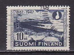 Finland, 1947, Finnish Touring Assoc. 60th Anniv, 10mk, USED - Oblitérés