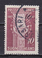 Finland, 1947, Postal Savings Bank 60th Anniv, 10mk, USED - Used Stamps