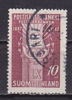 Finland, 1947, Postal Savings Bank 60th Anniv, 10mk, USED - Oblitérés