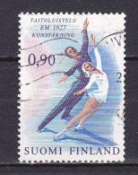 Finland, 1977, European Figureskating Championships, 0.90mk, USED - Usados