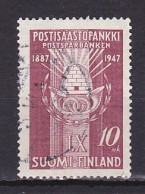 Finland, 1947, Postal Savings Bank 60th Anniv, 10mk, USED - Used Stamps