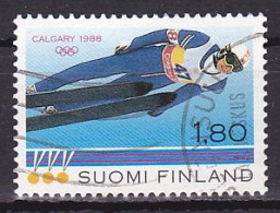 Finland, 1988, Winter Olympics Finnish Athelets, 1.80mk, USED - Oblitérés