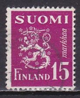 Finland, 1950, Lion, 15mk, USED - Gebraucht