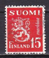 Finland, 1952, Lion, 15mk, USED - Gebraucht